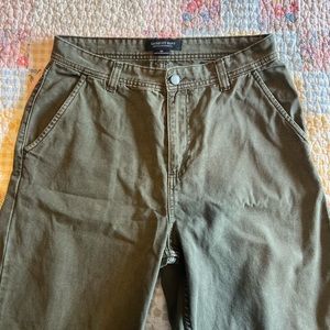 brand new loose fit pants in washed forest
